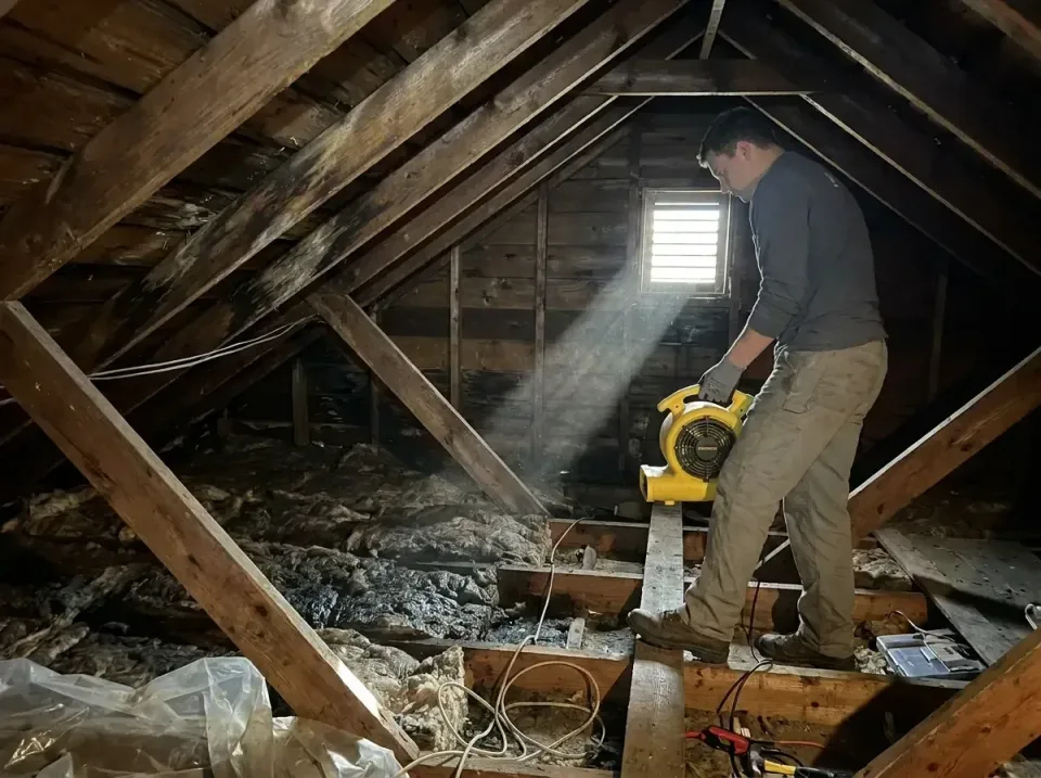 attic-water-damage-drying-proc-007 — frequently asked questions, Emergency Water Extraction & 24/7 Flood Response in Eastlaw…